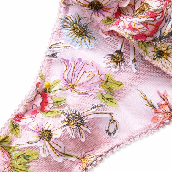 Victoria's Secret Dream Angles Embroidered Thong *NEW* - Picture 4 of 7